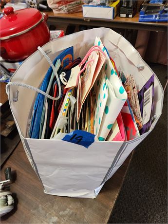 Bag full of gift bags