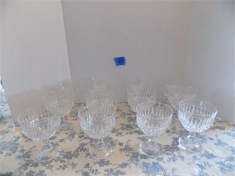 12 Piece Fine Diamond Point Glass Set