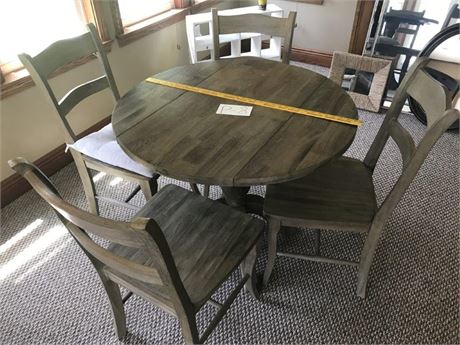 Drop Leaf Table & 4 Chairs