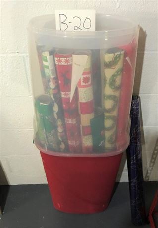 Container of Gift Wrap
