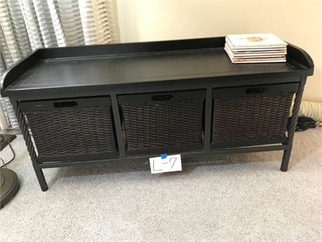 Coffee Table with Basket Drawers