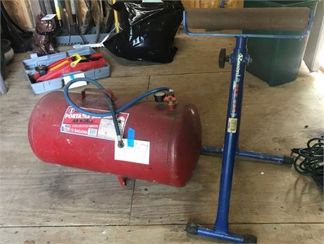 Portable Air Tank & Record RPR400 roller stand