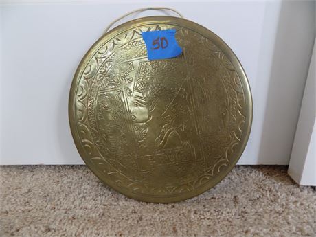 Golden Egyptian Hanging Plate Decor