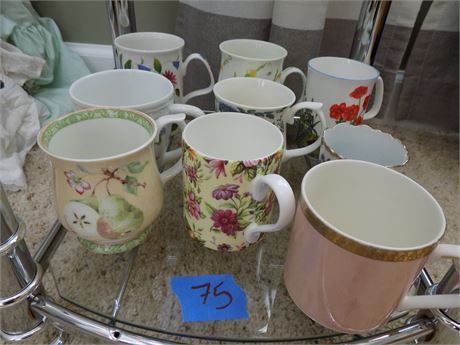 Vintage Bone China Mugs (9)