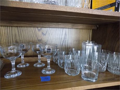 Icon Glassware Stem (4), Short and Tall Glasses