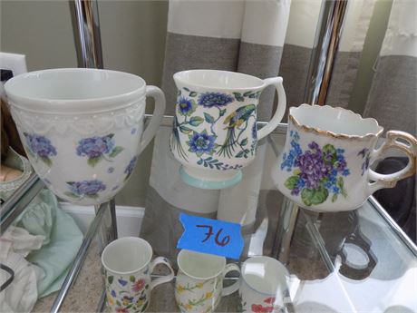 Vintage Bone China Mugs (3)
