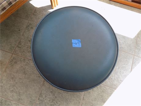 Vintage Teal Ottoman with Wheels