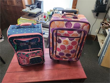 2 small suitcases