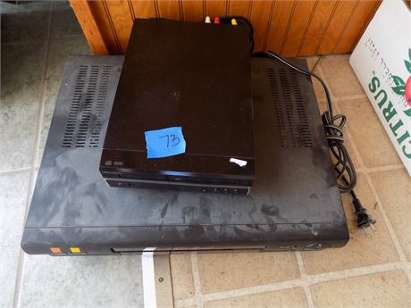 Memorex DVD Player, RCA VHS Player