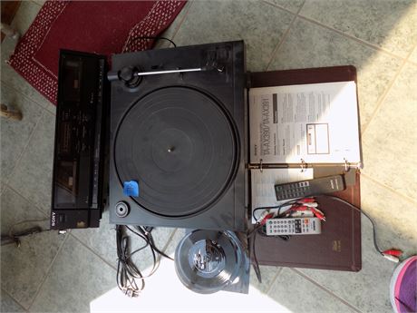 Sony Cassette and Turn Table, Integrated Stereo Amplifier