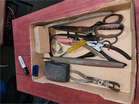 Flat of Tools and a case of surgical soap