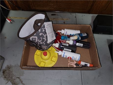 Flat of craft supplies