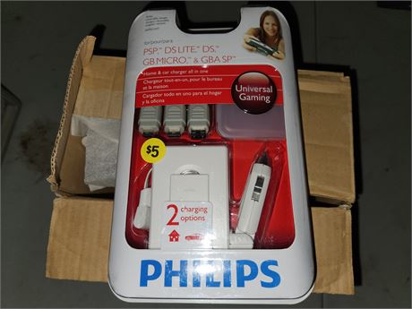 3 Phillips Chargers GB micro & GBA SP