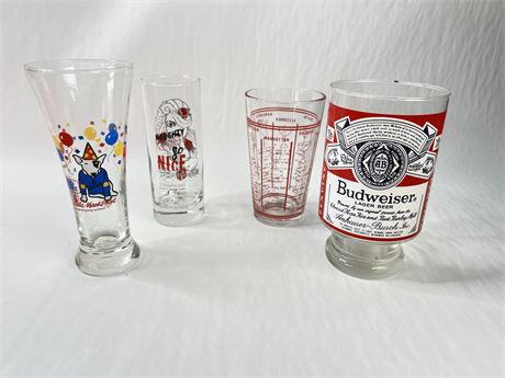 Beer Glasses Budweiser Spuds Mackenzie