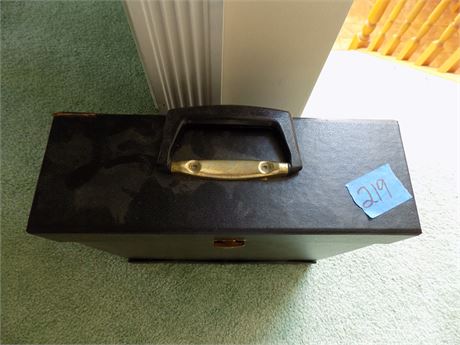 Vintage Album Storage Box with Various Albums