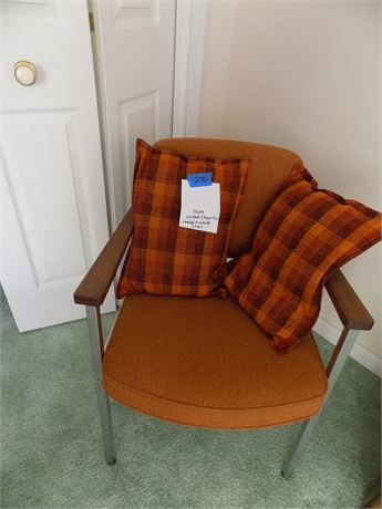 Vintage Mid-Century United Chair Co Metal and Wood Chair