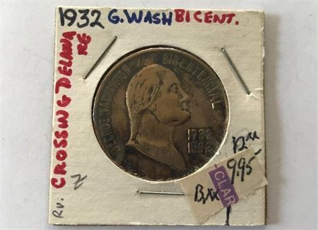 1932 G.Wash. Bicent. Crossing the Delaware River Coin
