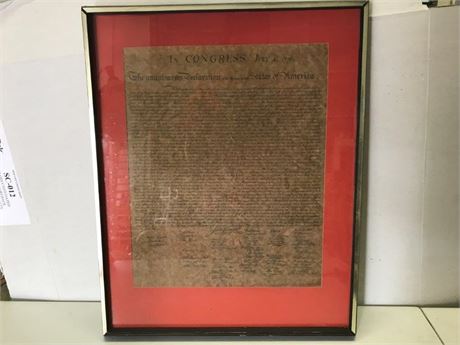 (RESALE) Framed US Constitution