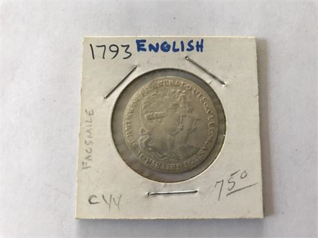 1793 English Coin
