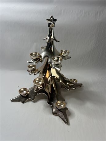 Metal Tealight Christmas Tree - Large, Heavy