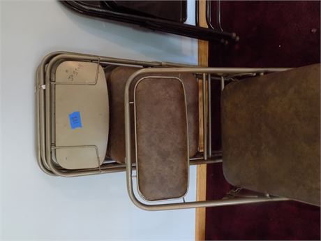 Furniture Folding Chairs - 4 Metal