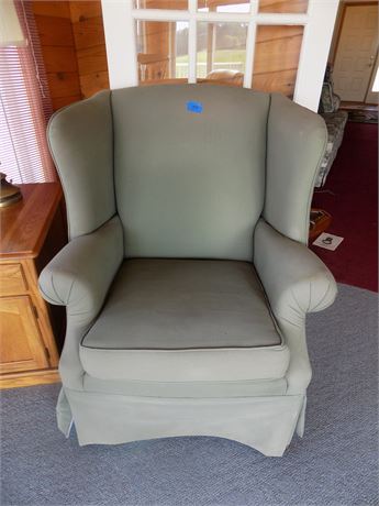 Furniture Fabric Wing Back Chair