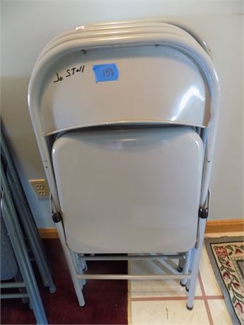 Furniture Folding Chairs - 4 Metal
