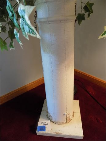 Misc. Decor Plant Stand Wood, With Silk Ivy Planter