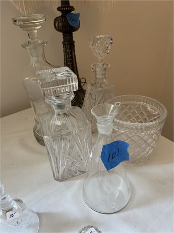 Decanters and Ice Bucket