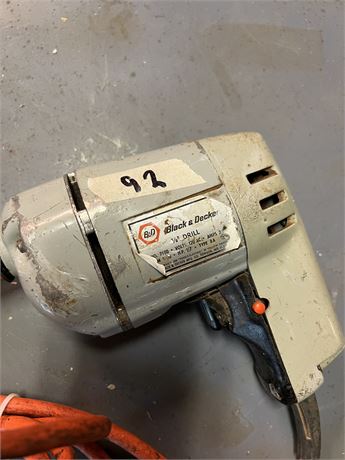Black and Decker 1/4 Drill