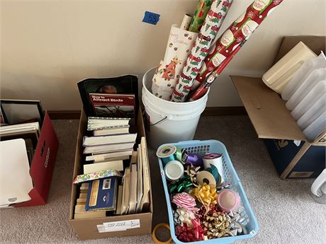 Wrapping Paper and Book Lot