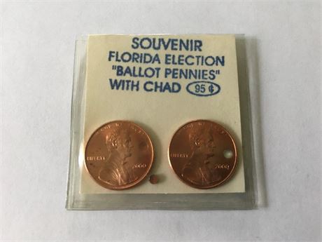 Souvenir Florida Election "Ballot Pennies"