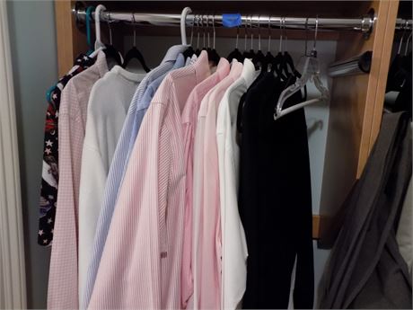 Men's Dress Shirts, Clothing Lot, Name Brand