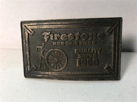 Firestone Non-Skid Tire Belt Buckle