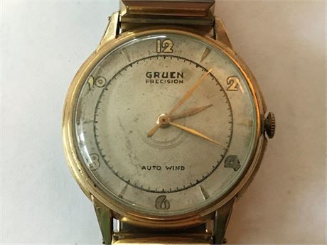 Inscribed Gruen Precision Auto Wind Watch