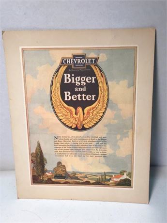 1928 Chevrolet Ad