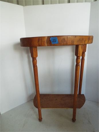 Log Top Side Table