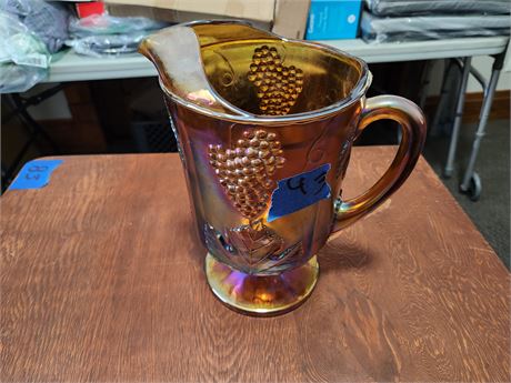 Iridescent Carnival Pitcher