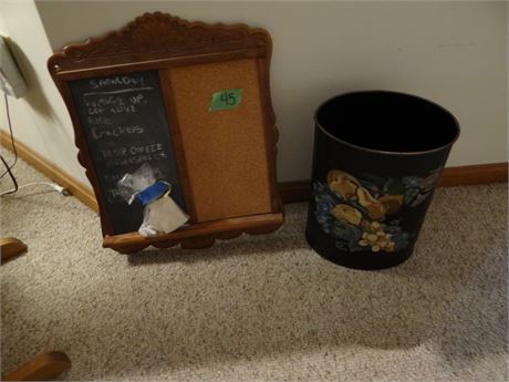 Message Board and Trashcan