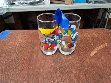 Smurf Drinking Glasses