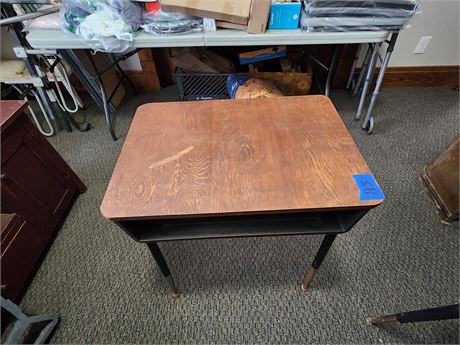 Vintage School Desk with new top