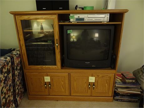 Tv and Cabinet