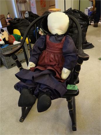 Doll and Child's Rocking Chair