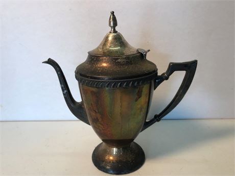National Silver on Copper Tea Pot