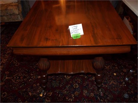 Vintage Clawfoot Table, Glass Ball Feet