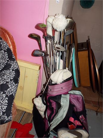 Golf Clubs and Shoes