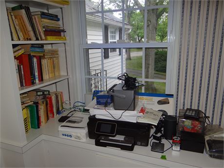 As a Lot Upstairs Bedroom Desk inc Printer and Books