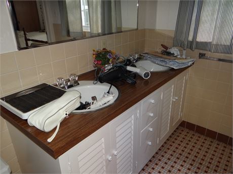 Bathroom Cleanout with Scale