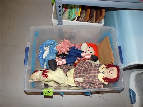 Vintage Raggedy Ann and Andy Dolls
