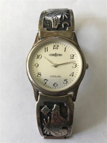 Corazon Stamped Sterling & 925 Watch
